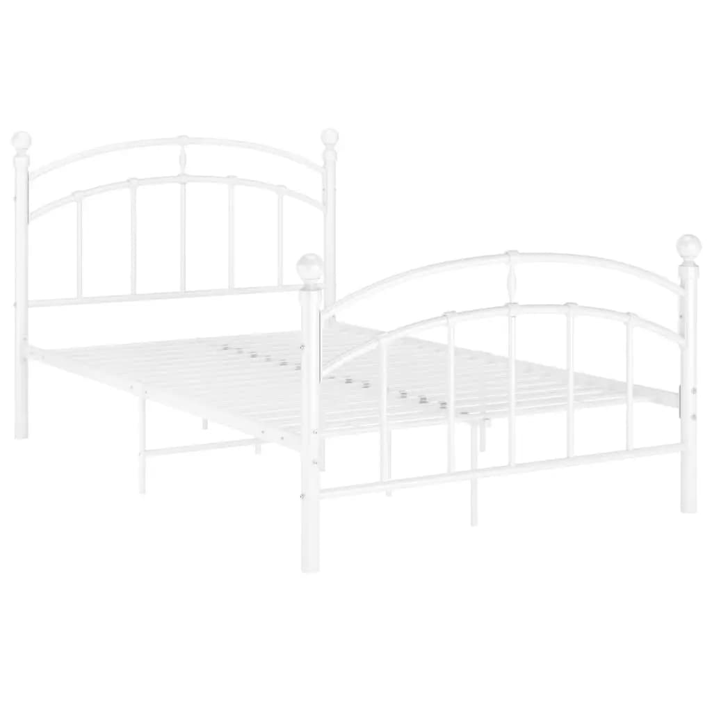 

vidaXL Bedframe metaal wit 120x200 cm