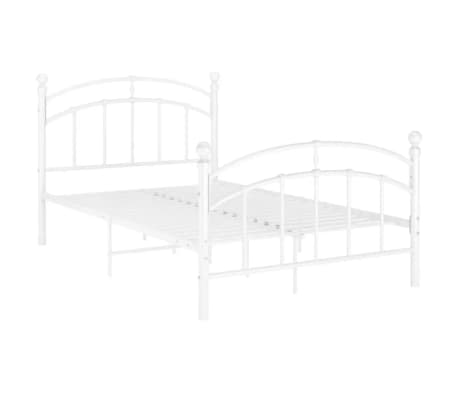 vidaXL Sengeramme hvit metall 120x200 cm