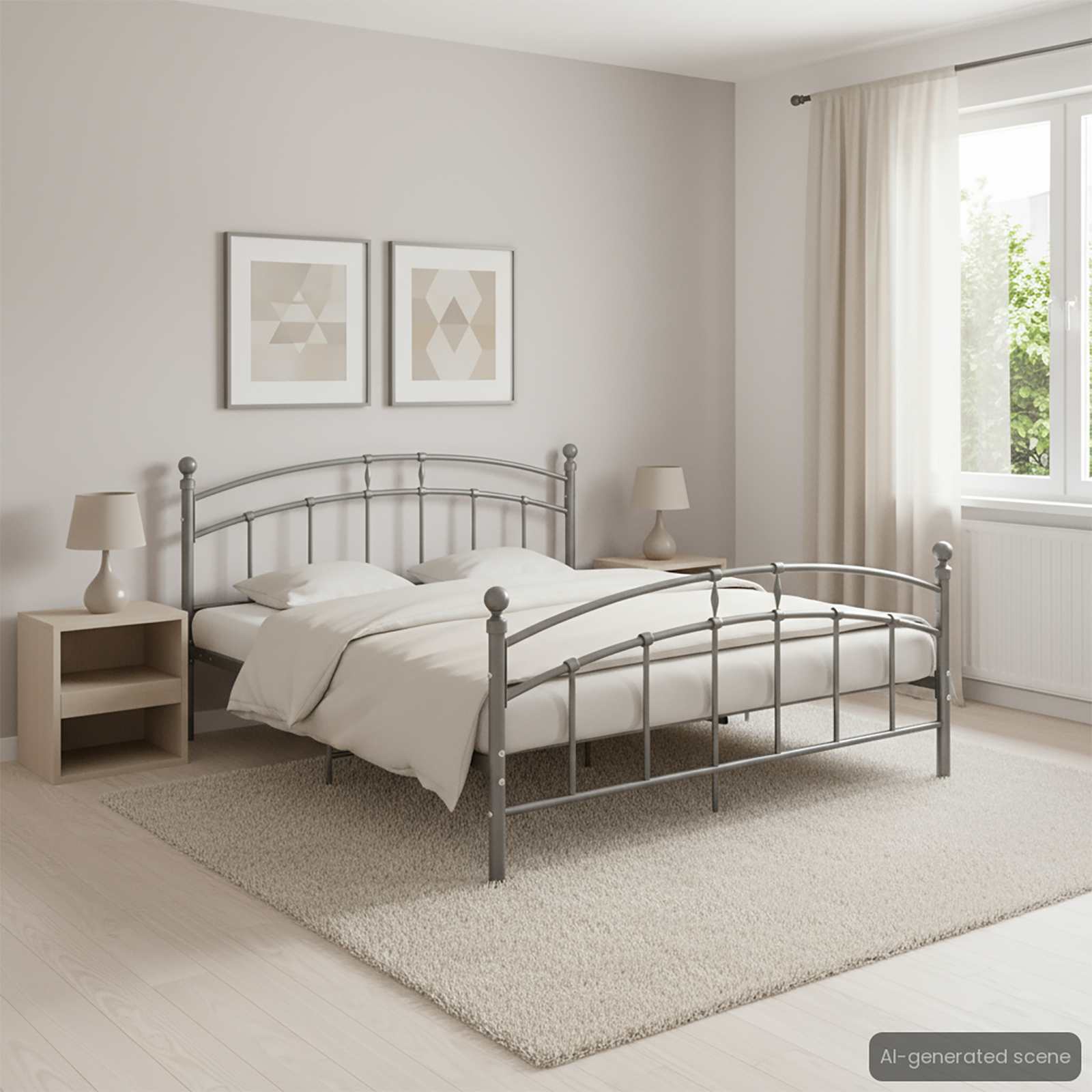 Bed Frame without Mattress Metal — photo 1 of 8