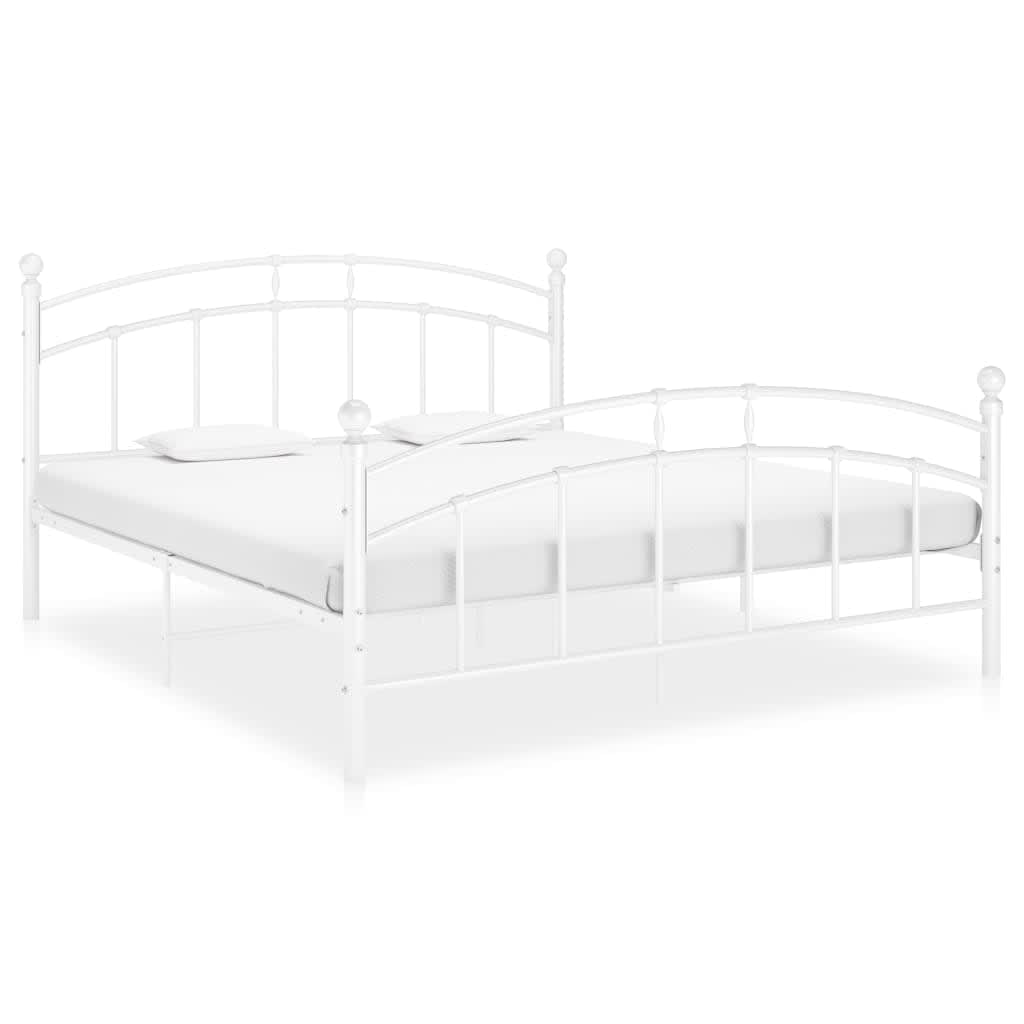 gultas rāmis, balts metāls, 180x200 cm | Stepinfit.lv