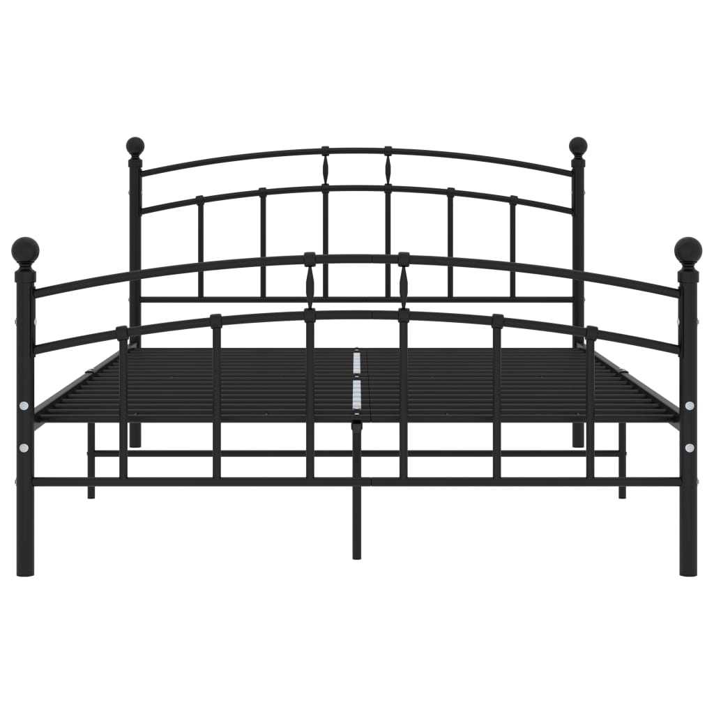 Thumbnail - vidaXL Bettgestell Schwarz Metall 200x200 cm