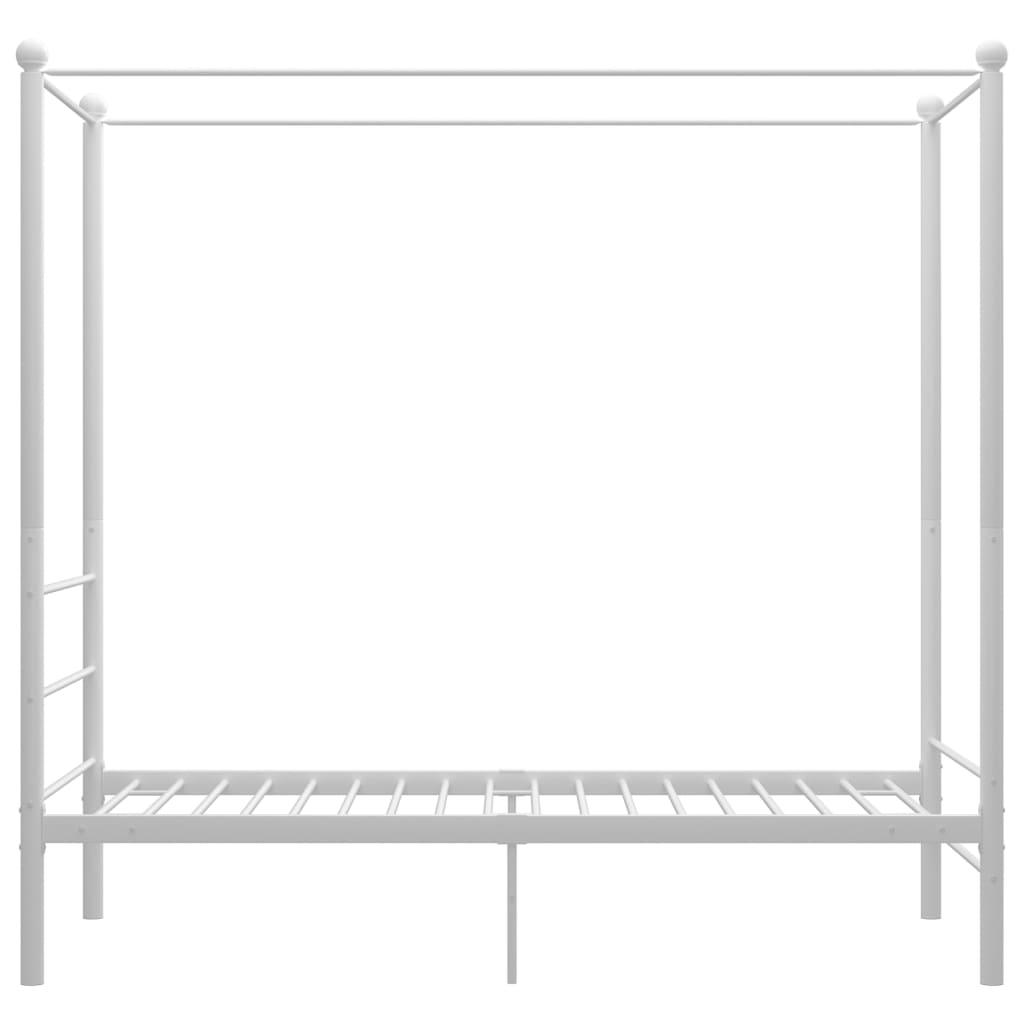Alternativ bild 4 för VidaXl Himmelsäng Vit Metall 90X200 Cm - 1