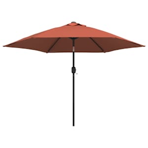 vidaXL aia p&auml;ikesevari metallpostiga terrakota 300 cm