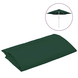 vidaXL asenduskangas aia p&auml;ikesevarjule, roheline, 300 cm