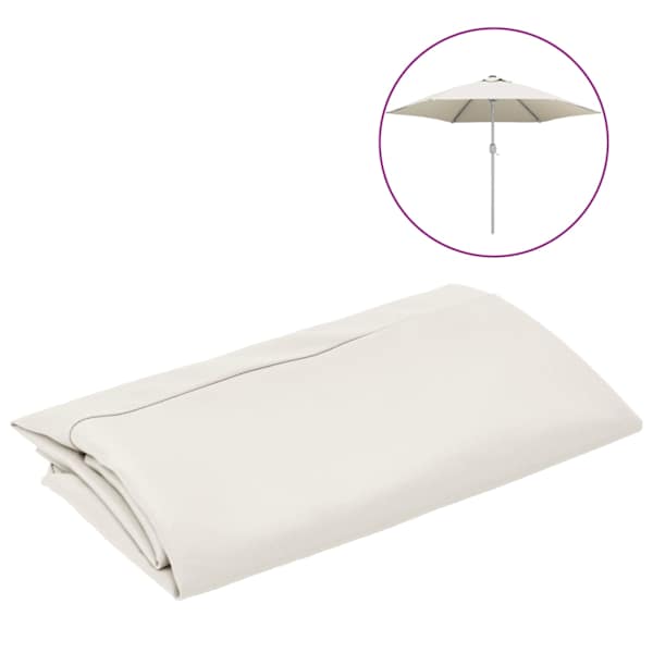 vidaXL asenduskangas aia p&auml;ikesevarjule, liivakarva, 300 cm