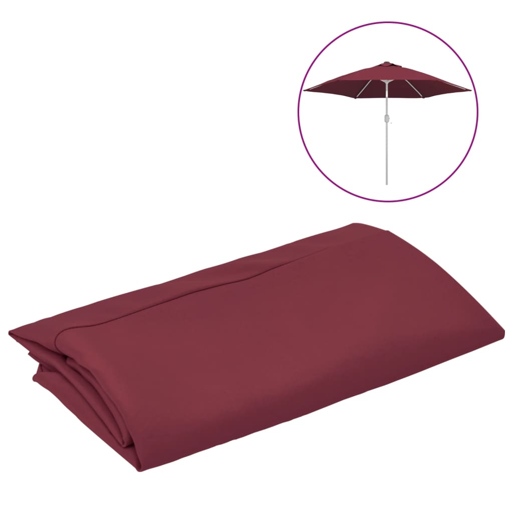 Pânză de schimb umbrelă de soare de exterior roșu bordo 300 cm