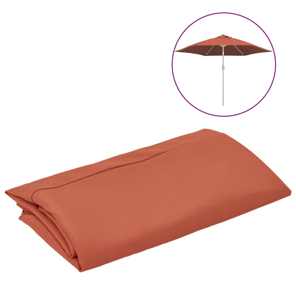 Ersatzbezug für Sonnenschirm Terracotta-Rot 300 cm kaufen