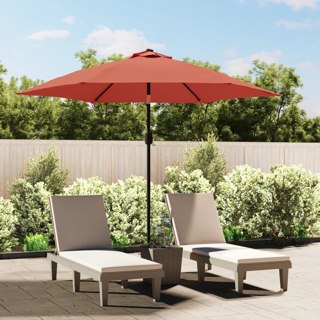 vida XL Ersatzbezug für Sonnenschirm Terracotta-Rot 300 cm