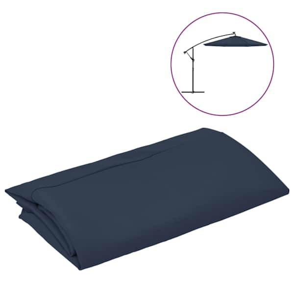 vidaXL asenduskangas aia p&auml;ikesevarjule, sinine, 300 cm
