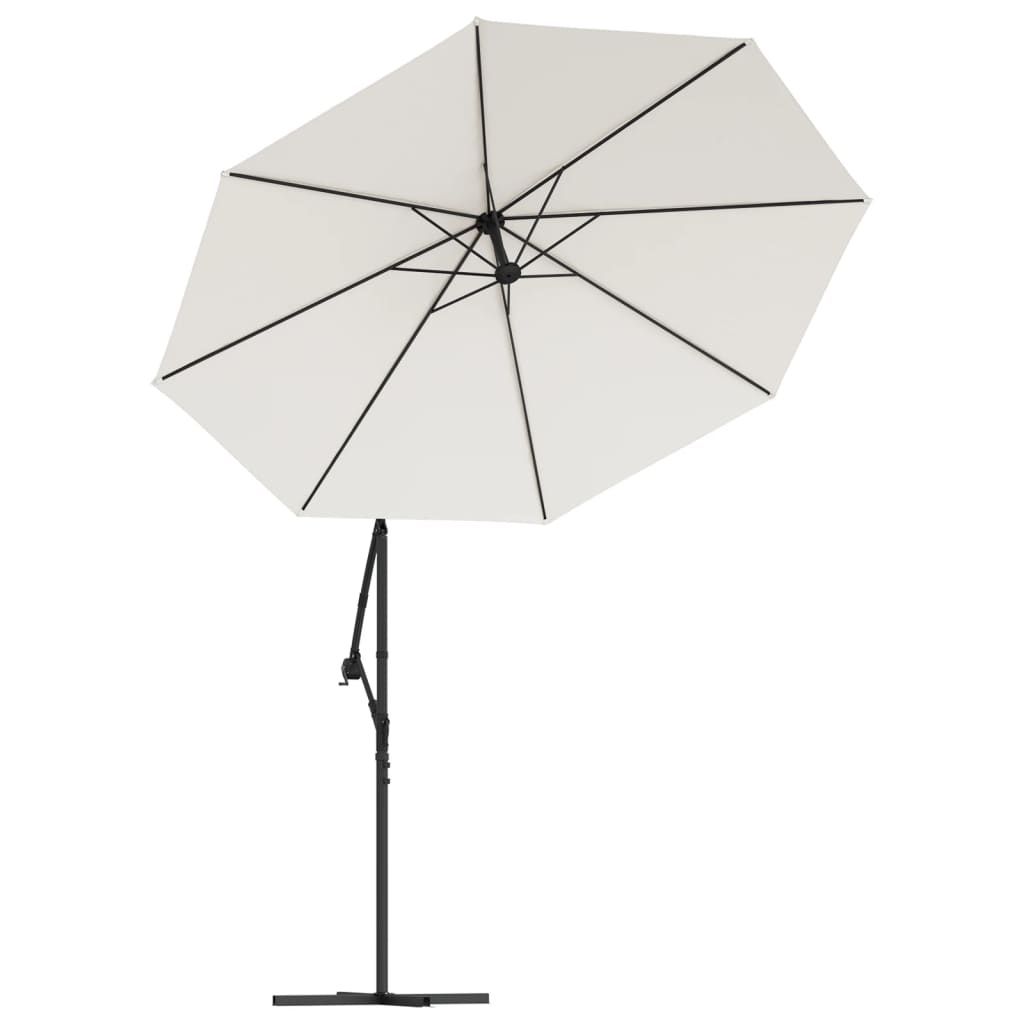 Homokfehér konzolos napernyő csereponyva 300 cm 