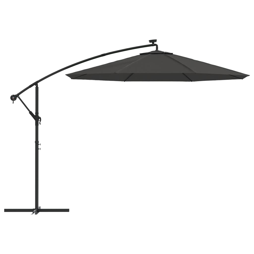 Tissu de remplacement pour parasol déporté Anthracite 300 cm - SALALIS - SH023869