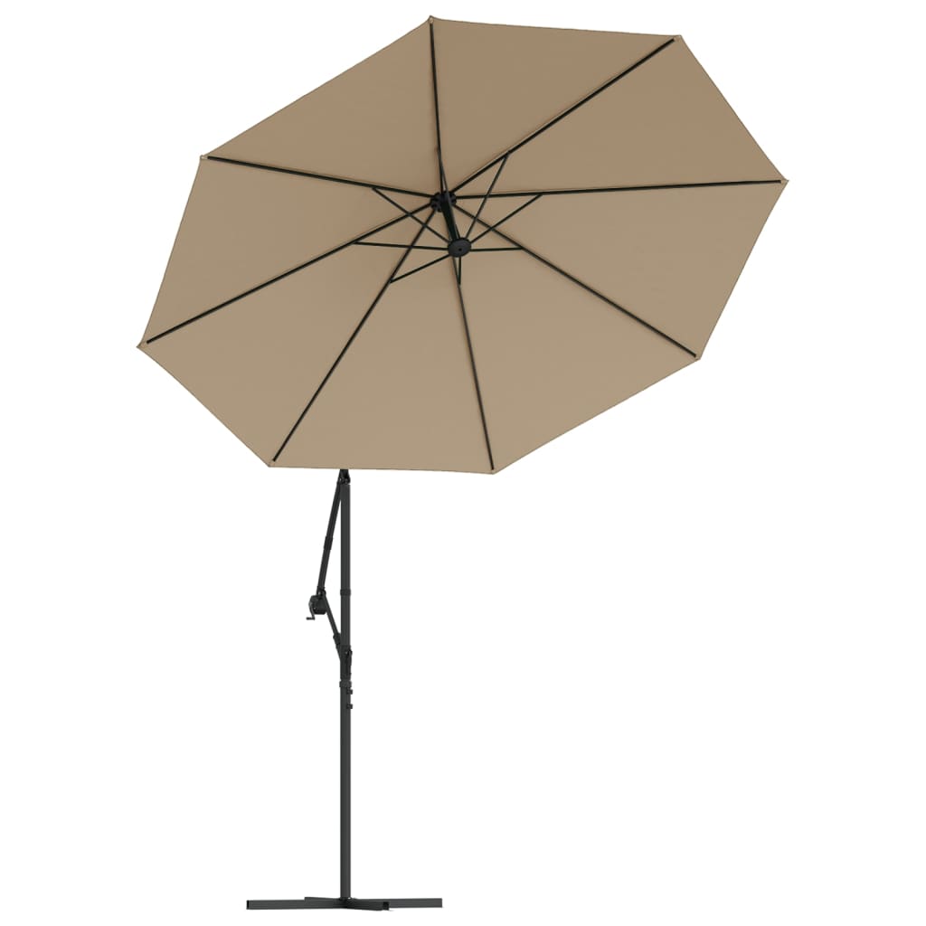 Tópszínű konzolos napernyő csereponyva 300 cm 
