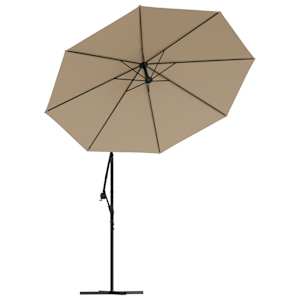 Náhradní potah na konzolový slunečník taupe 300 cm - obrázek 6