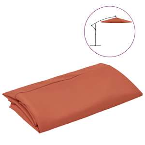 vidaXL asenduskangas aia p&auml;ikesevarjule, terrakota, 300 cm