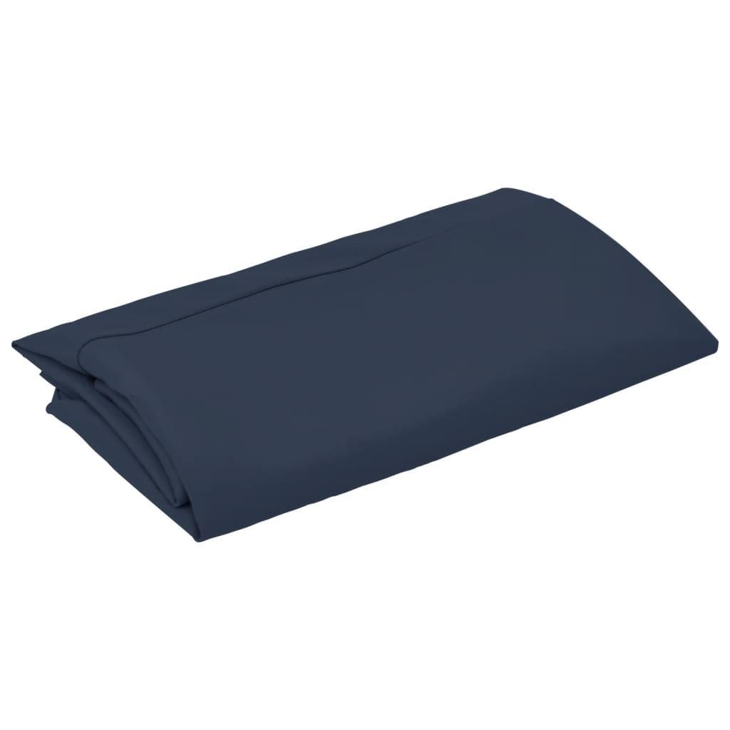 vidaXL Tissu de remplacement pour parasol déporté Bleu 350 cm