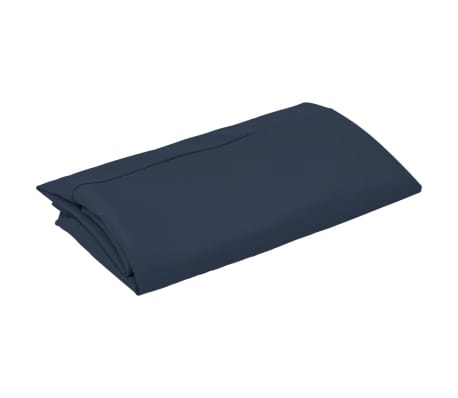 vidaXL Tissu de remplacement pour parasol déporté Bleu 350 cm