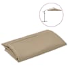 vidaXL Asenduskangas p&auml;ikesevarjule Taupe 350 cm