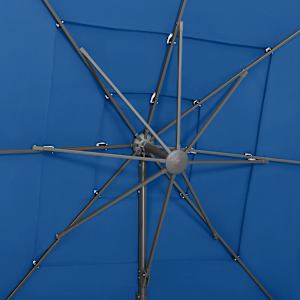 4stupňový zahradní slunečník hliníková tyč azurový 250 x 250 cm - obrázek 7