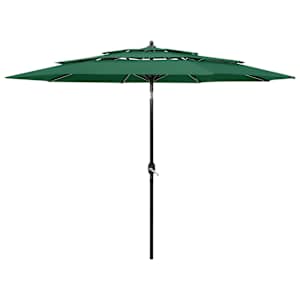 Senčnik aluminij zelen 3 m