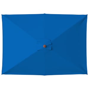 Zahradní slunečník s dřevěnou tyčí modrý 150 x 200 cm - obrázek 4