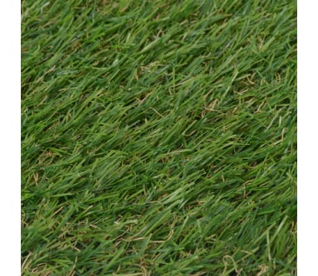 vidaXL Изкуствена трева, 1,5x8 м/20 мм, зелена