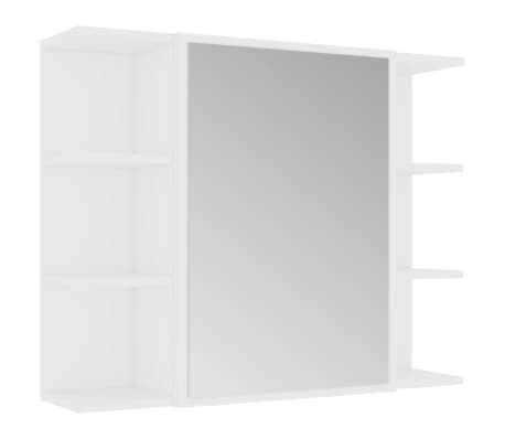 vidaXL عدد 3 قطع مجموعة أثاث حمام خشب صناعي أبيض