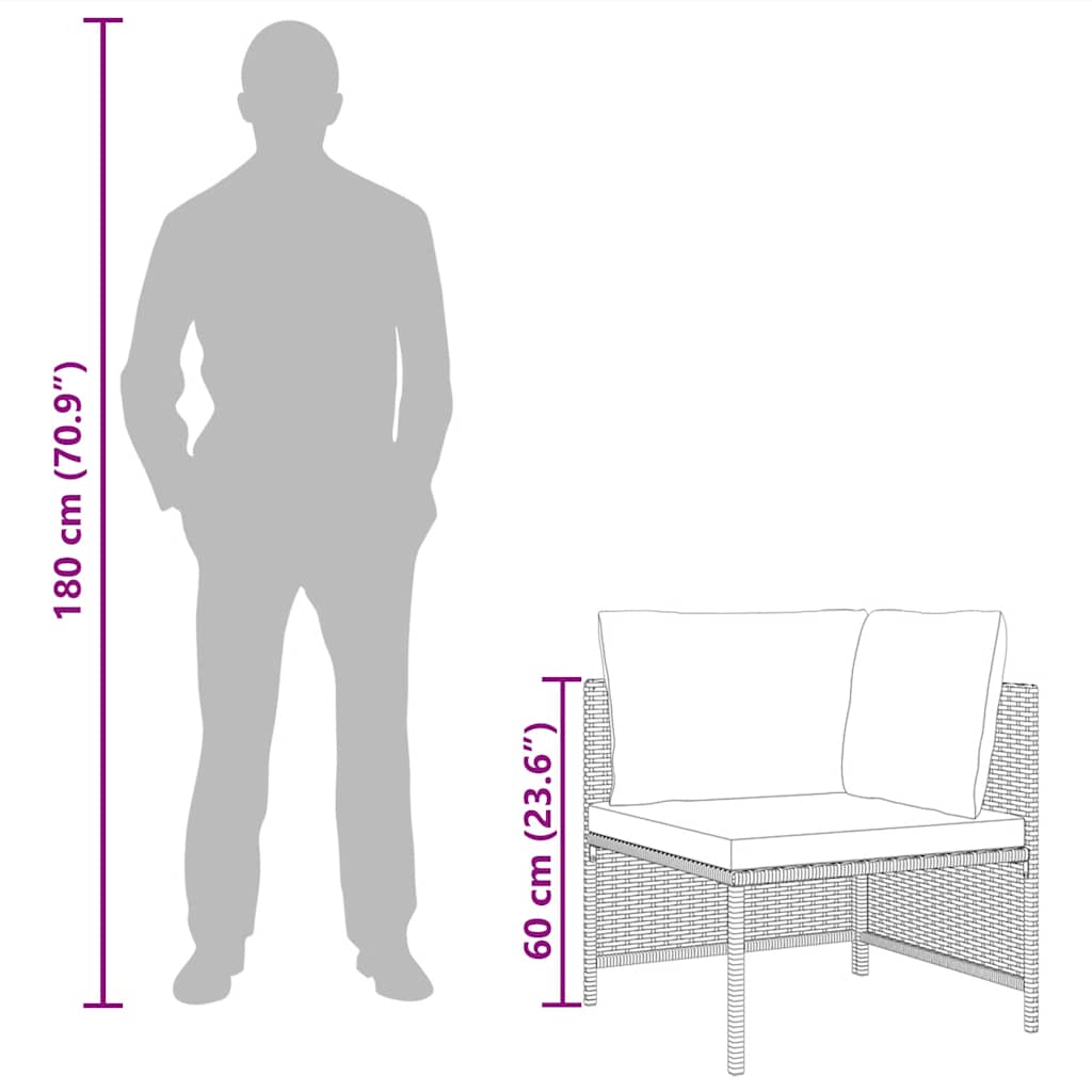 hjørnedel til sofa med hynder polyrattan grå 9 8720286166628 g en hd 9