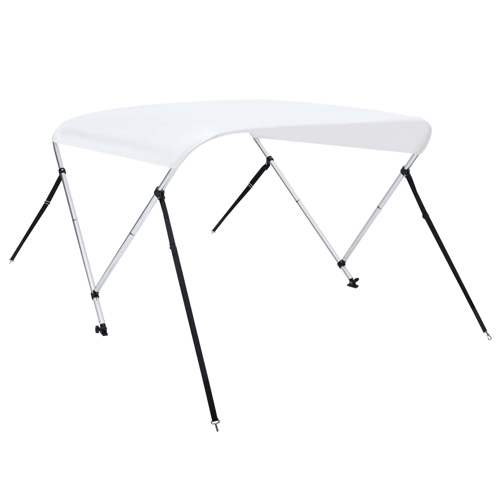 Τέντα Σκάφους με 2 Αψίδες Λευκή 150x120x110 εκ. - Image 4