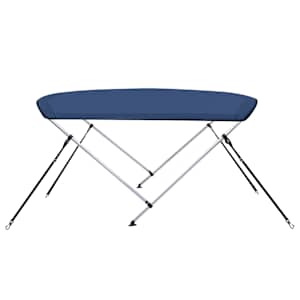 Bimini stříška se 2 oblouky námořnická modrá 150 x 120 x 110 cm - obrázek 4