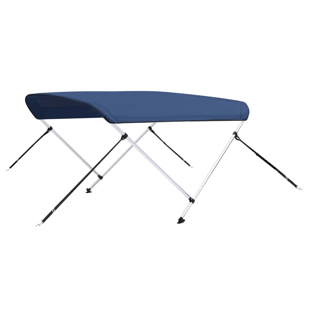 vidaXL Bimini stříška se 2 oblouky námořnická modrá 180 x 150 x 110 cm