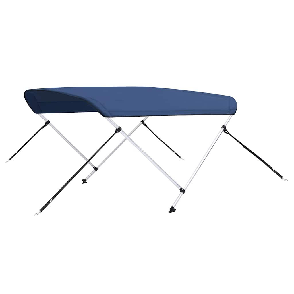 vidaXL Bimini stříška se 2 oblouky námořnická modrá 180 x 150 x 110 cm