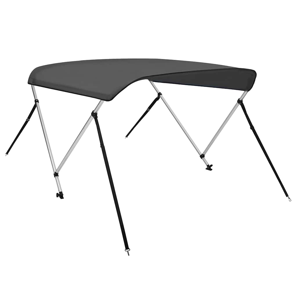 vidaXL Strieška Bimini s 2 oblúkmi antracitová 150x120x110 cm