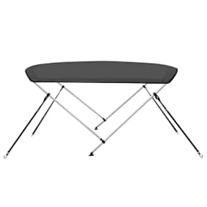 Bimini stříška se 2 oblouky antracitová 150 x 120 x 110 cm - obrázek 4