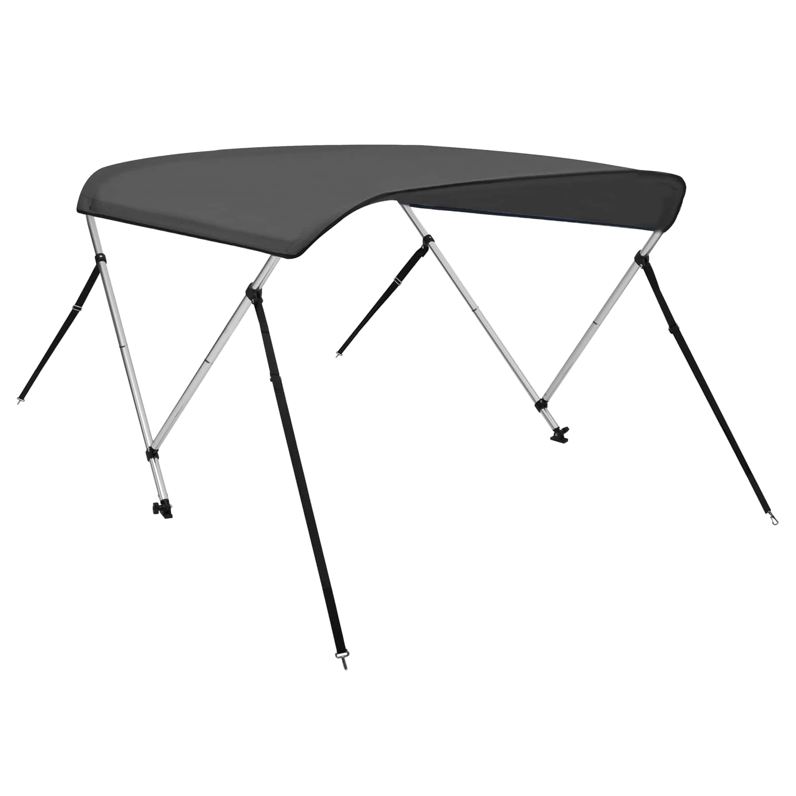 Τέντα Σκάφους με 2 Αψίδες Ανθρακί 150x120x110 εκ. - Image 4