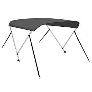 Bimini stříška se 2 oblouky antracitová 180 x 130 x 110 cm - obrázek 3