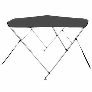 Bimini stříška se 3 oblouky antracitová 183 x 160 x 137 cm - obrázek 4