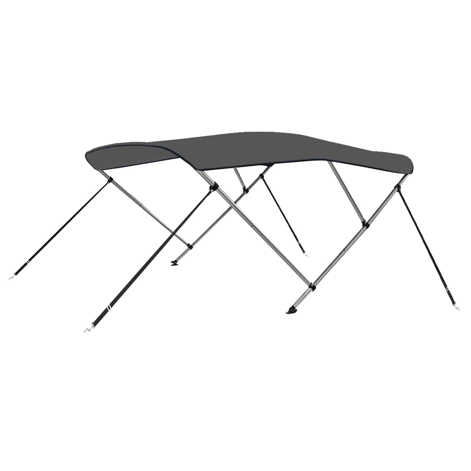 vidaXL 3-Bow Bimini Top Anthrazit 183x180x137 cm – Bild 7