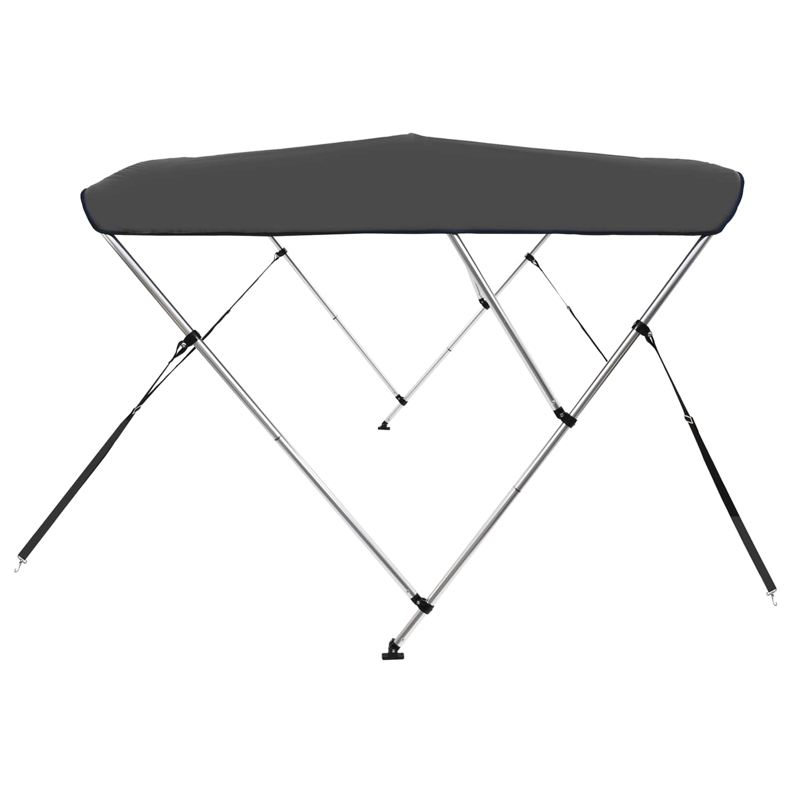 vidaXL 3-Bow Bimini Top Anthrazit 183x180x137 cm – Bild 6