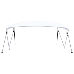 Bimini stříška se 4 oblouky bílá 243 x (230–244) x 137 cm - obrázek 3