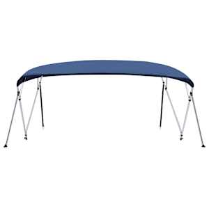 Bimini stříška 4 oblouky námořnická modrá 243x(230–244)x137 cm - obrázek 3