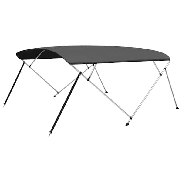 vidaXL 4 kaarega kaatri varikatus, antratsiit, 243x(230-244)x137 cm