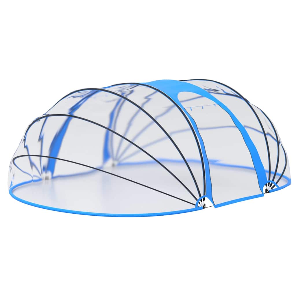 vidaXL Zastrešenie bazénu oválne 530x410x210 cm