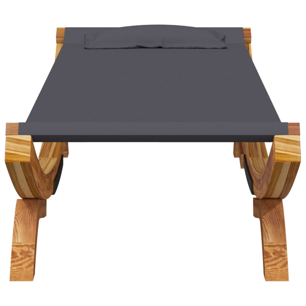

vidaXL Hangmat 100x188,5x44 cm massief gebogen hout antracietkleurig