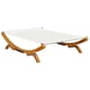 vidaXL lamamistool, 165 x 188,5 x 46 cm, painutatud puit, kreemjas