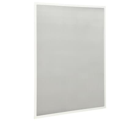 vidaXL Комарник за прозорци, бял, 90x120 см