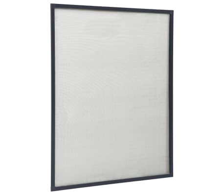 vidaXL Mosquitera para ventanas gris antracita 100x120 cm