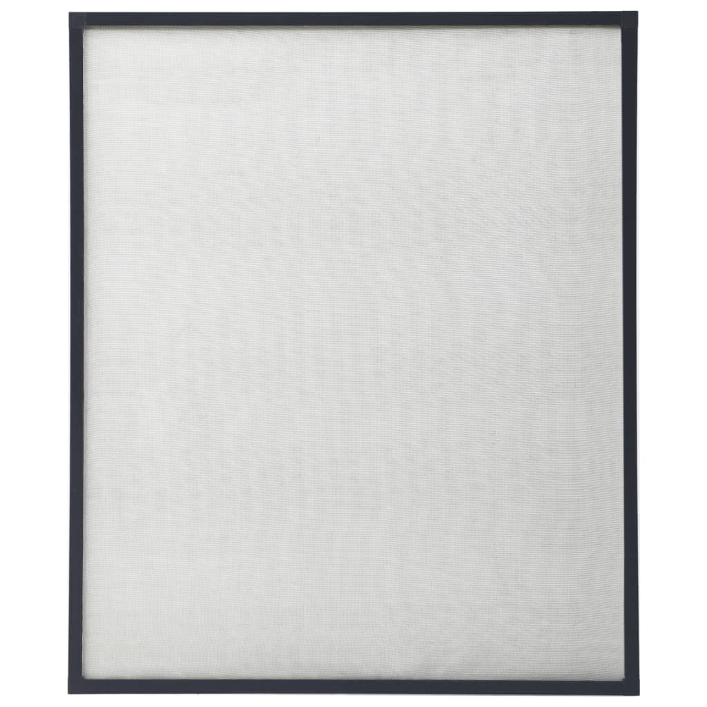 vidaXL Plasă de insecte pentru ferestre, antracit, 110×130 cm vidaXL
