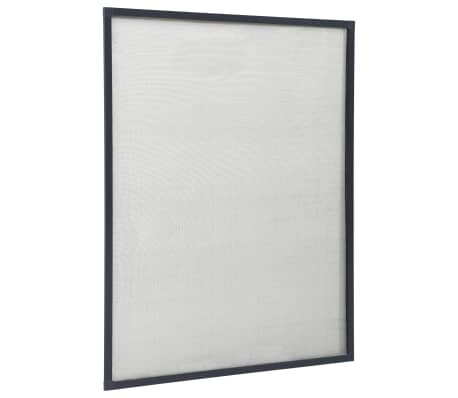 vidaXL Tela anti-insetos para janelas 110x130 cm antracite