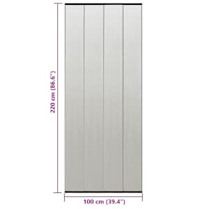 Dveřní síť proti hmyzu se síťovanou clonou černá 100 x 220 cm - obrázek 8