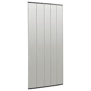 vidaXL Moustiquaire de porte rideau en maille 5 pcs Noir 120x240 cm